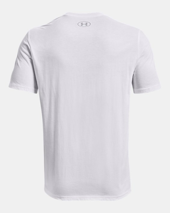 男士UA Basketball Bodega短袖T恤, White, pdpMainDesktop image number 5